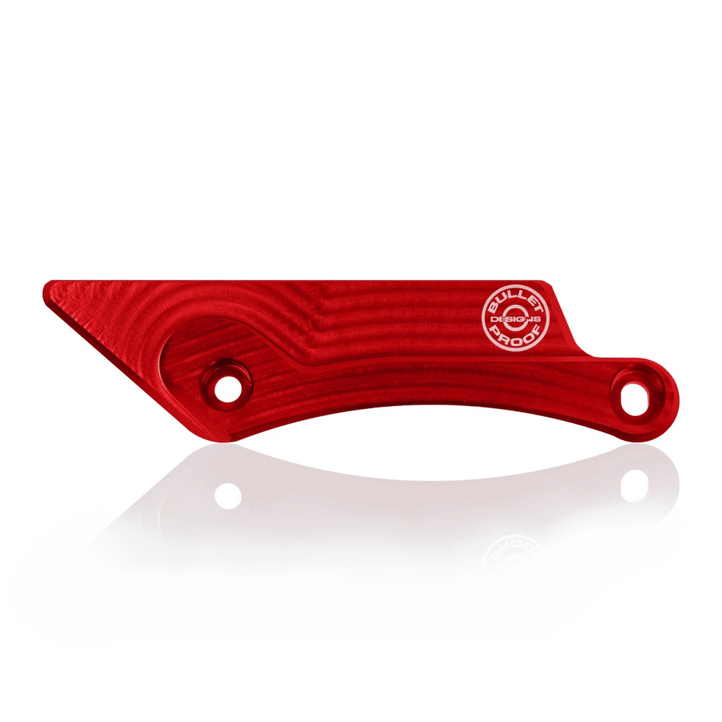 Bullet Proof Designs Swingarm Guard for GasGas and Rieju Bikes (2018-2023) - (Red) - (Limited Stock)