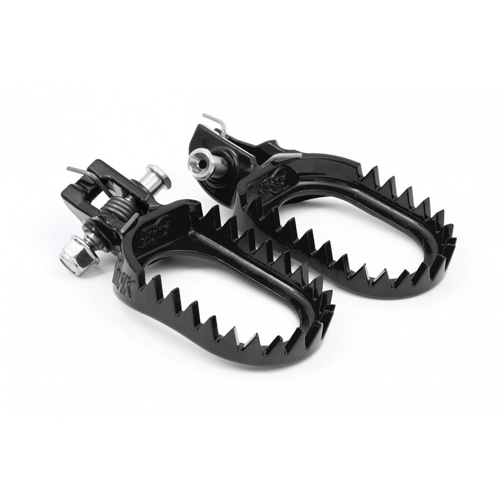 S3 Steel Punk Enduro Footpegs for Beta Bikes (2020-2025) - (Black)
