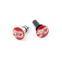 S3 #5 Bar Ends for 14mm Diameter Handlebars (Red)