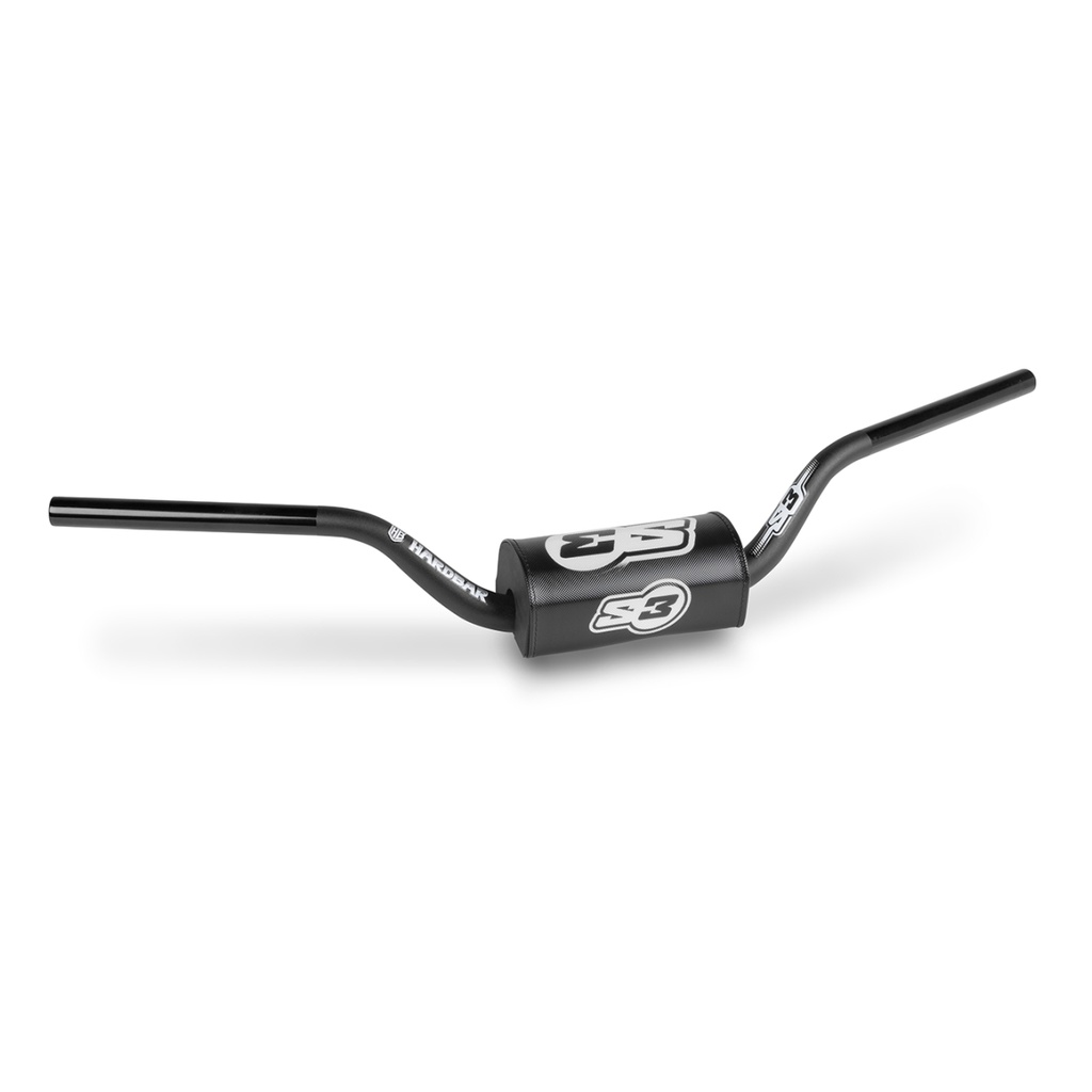 S3 High Enduro 'HARDBAR' Handlebar with Protective Pad - 120mm - (Black)