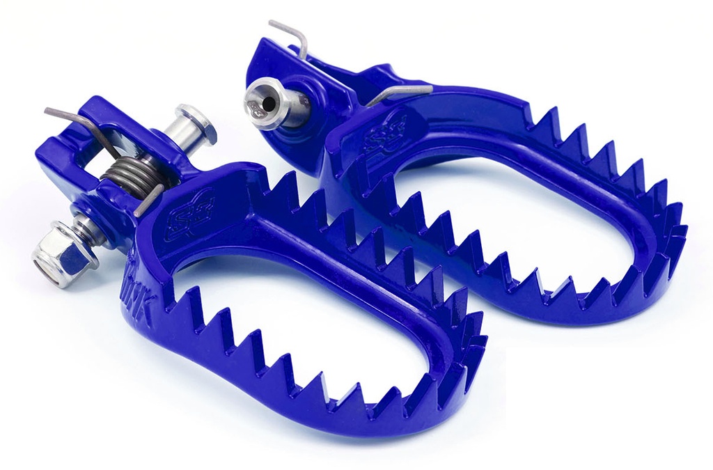 S3 Steel Punk Footpegs for GasGas, Husqvarna & KTM Bikes (2017-2024) - (Blue)