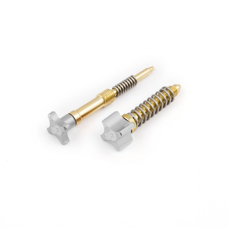 S3 Keihin Enduro Carb Adjuster Kit (Air & Idle Screws) for Beta, GasGas, Husqvarna, KTM, Rieju & Sherco (1992–2025) - (Silver)