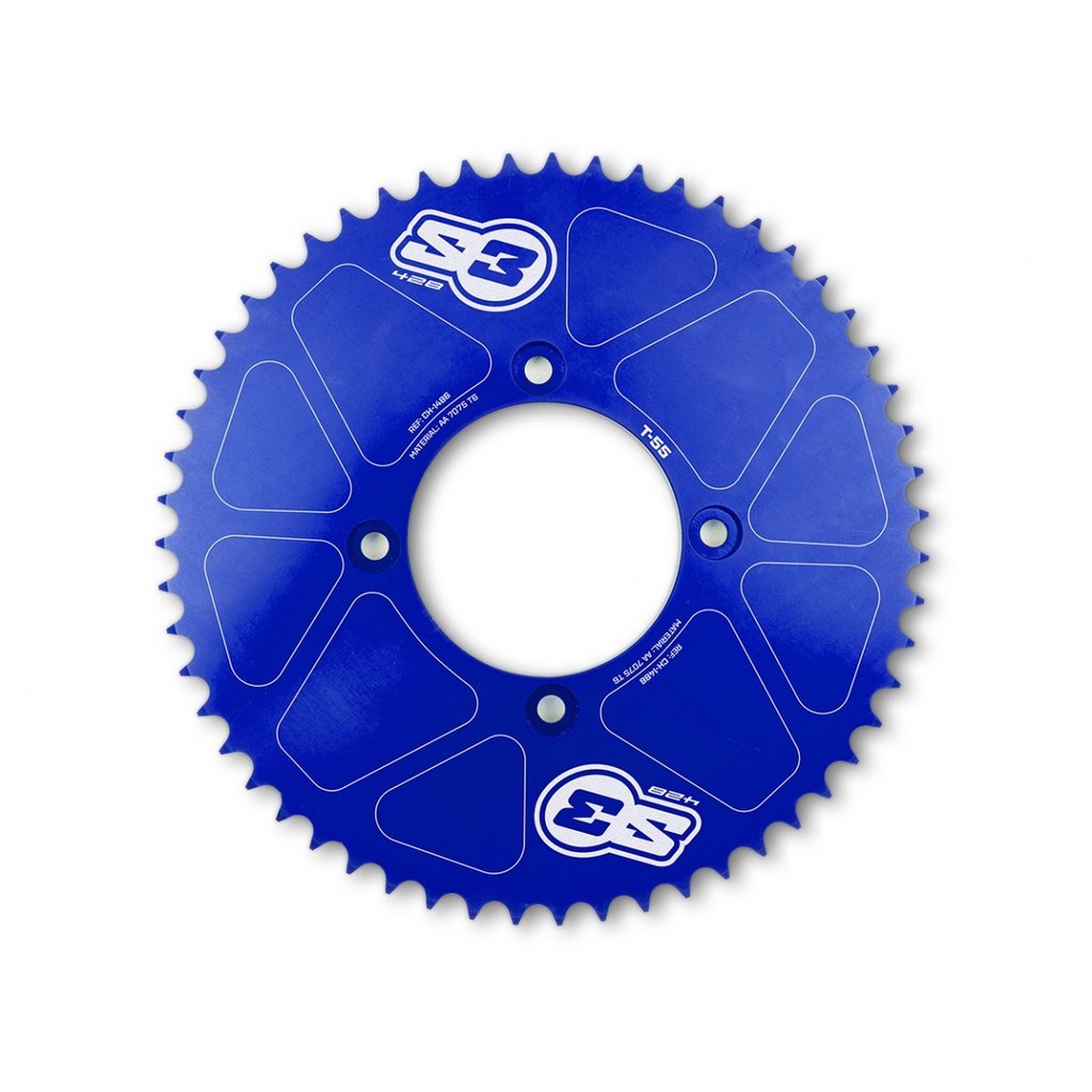 S3 Rear Sprocket for Electric Motion Bikes (2020-2025) - 55T - (Blue)