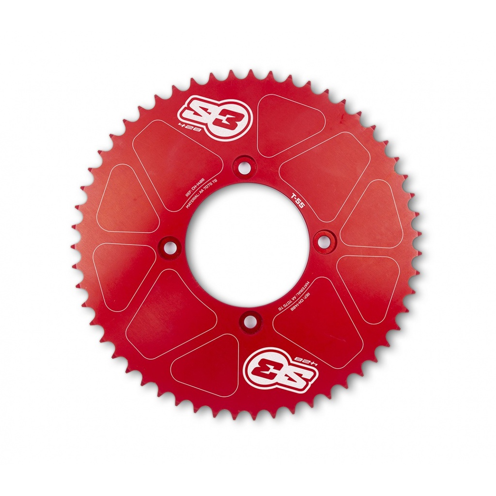 S3 Rear Sprocket for Electric Motion Bikes (2020-2025) - 59T - (Red)