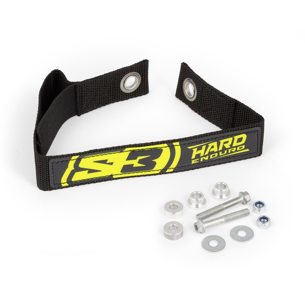 S3 Hard Enduro Pull Strap - 435mm ctc - (Black/Yellow)