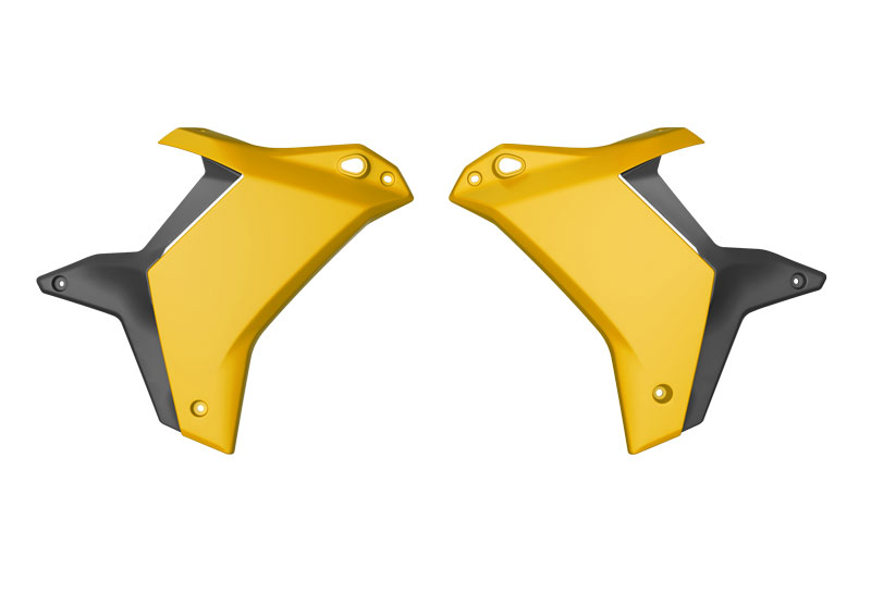 RTech Radiator Scoops for the Yamaha T7 (2025) - (YZ Yellow/Black)