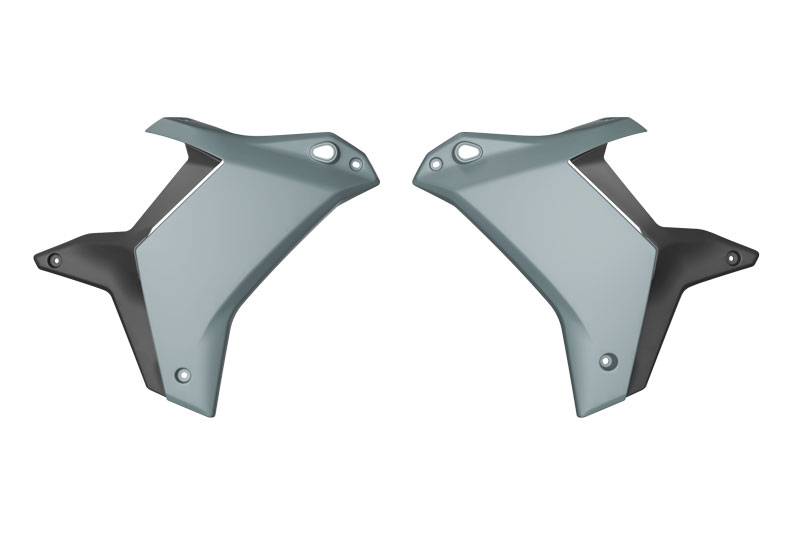 RTech Radiator Shrouds for the Yamaha T7 (2025) - (Light Grey)