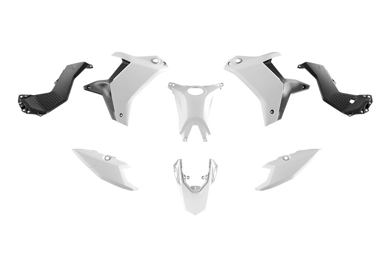 RTech Revolution Plastic Kit for the Yamaha T7 (2025) - 5 PCS - (White/Black)