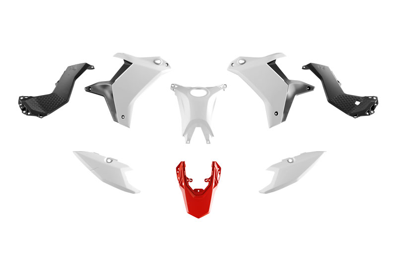 RTech Revolution Plastic Kit for the Yamaha T7 (2025) - 5 PCS - (White/Black/Red)