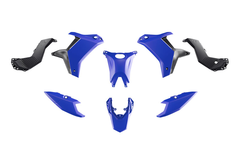 RTech Revolution Plastic Kit for the Yamaha T7 (2025) - 5 PCS - (Blue/Black)