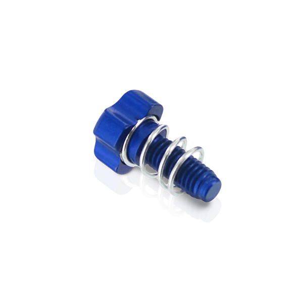 S3 Clutch Lever Adjuster Screw for Braktec / AJP Systems - M5 - (Blue)