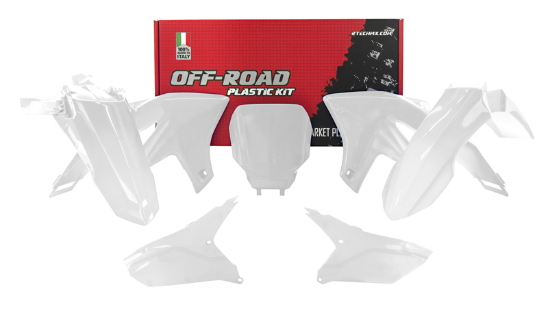 RTech Plastic Kit for Yamaha YZF/YZ-FX 250/450 Models (2023 to 2026) - 5 PCS - (White)