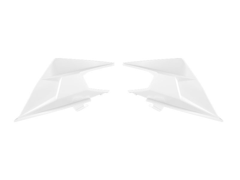 RTech Upper Radiator Shrouds for Kove X Pro & Rally 800 Bikes (2024-2025) - (White)