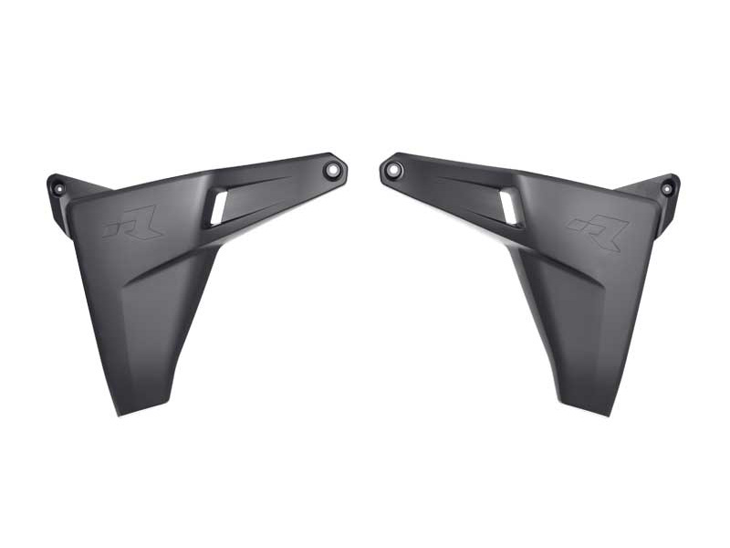 RTech Lower Radiator Scoops for Kove X Pro & Rally 800 Bikes (2024-2025) - (Black)