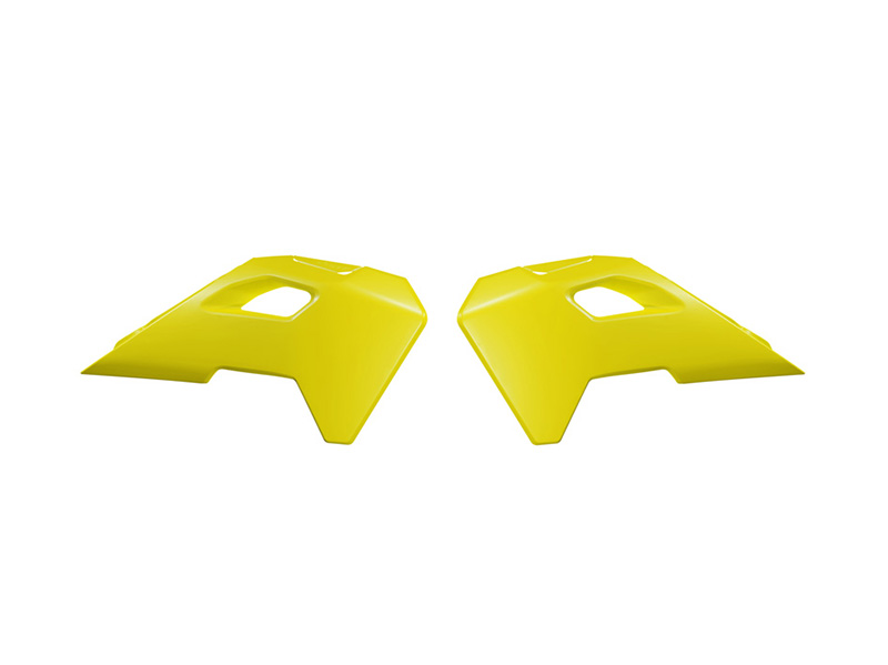 RTech Radiator Shrouds for Husqvarna TC 50 Bikes (2024-2025) - (Husqvarna Lemon Yellow)