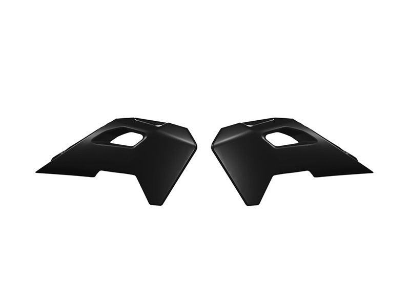 RTech Radiator Shrouds for Husqvarna TC 50 Bikes (2024-2025) - (Black)