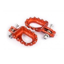 S3 Aluminum HardRock Footpegs for Select Vertigo Bikes (2000+) - (Orange)