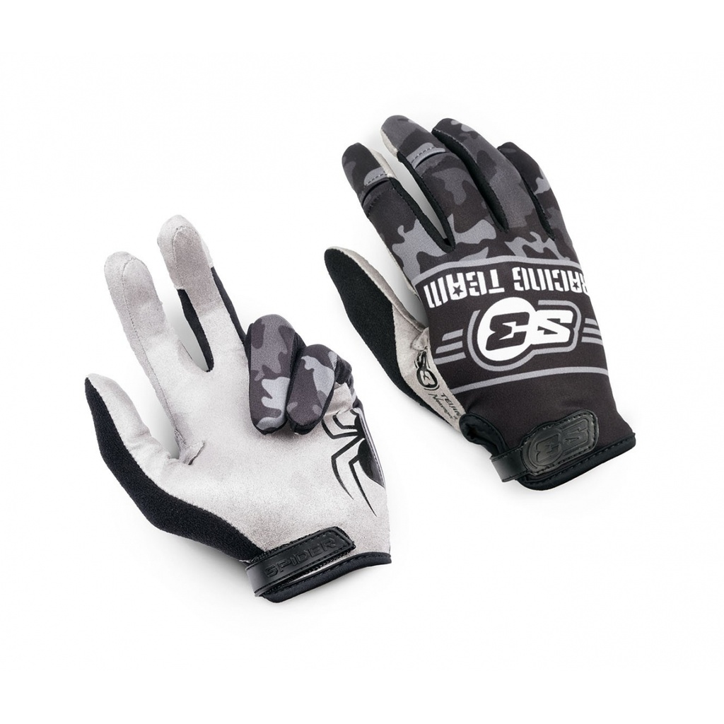 S3 Spider Off-Road Gloves - High-Grip Nanofront Palm - XL - (Blackjack)