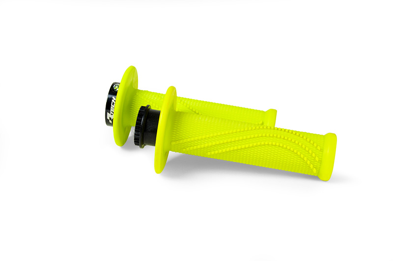 RTech R20 Universal Lock-On Grips - 28mm Diameter - Wave (Neon Yellow)