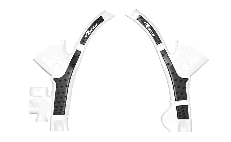 RTech Bi-Material Frame Protectors for Stark Varg SMX1 (2023-2025) - (White/Black)