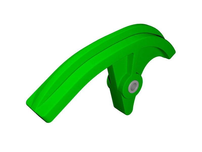 RTech Under Swingarm Chain Slider for Kawasaki KX 450 (2024-2026) - (Green)