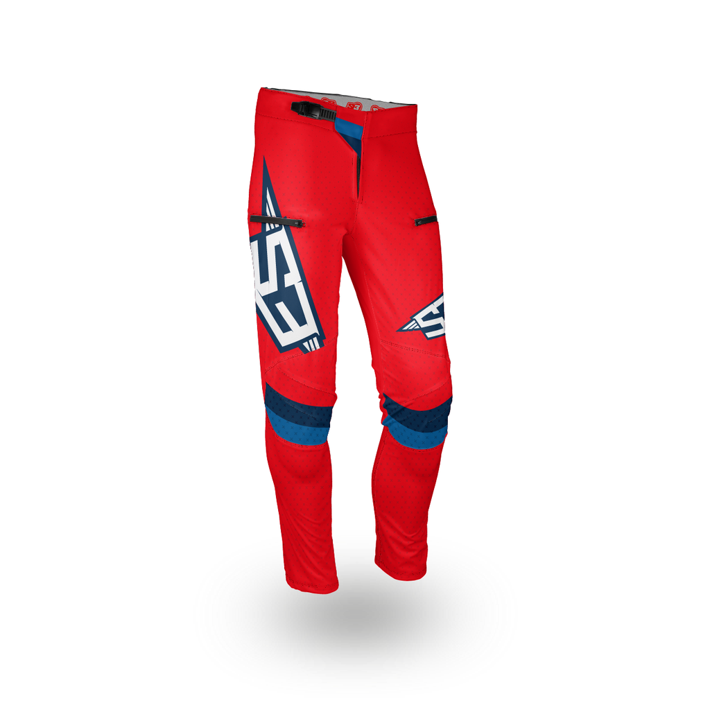 S3 Flex Lightweight Trials & Off-Road Pants - Large - (Red)