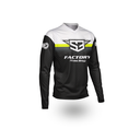 S3 Lightweight Long-Sleeve Riding Shirt - Small - (Black/Fluorescent Yellow)