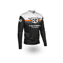 S3 Lightweight Long-Sleeve Riding Shirt - Medium - (Black/Orange)