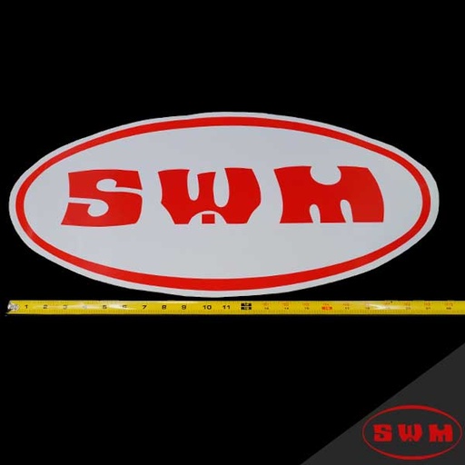 [CPD-AUTO-DECAL-SWM] SWM Logo Window Sticker - 24in x 6.5in