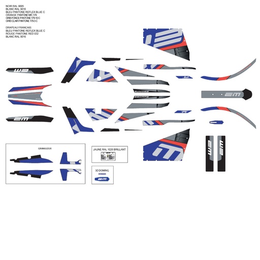 [EM-RL03R-81201-00-00] EM - Stickers, Complete Kit, ESCAPE/ESCAPE R, 2023