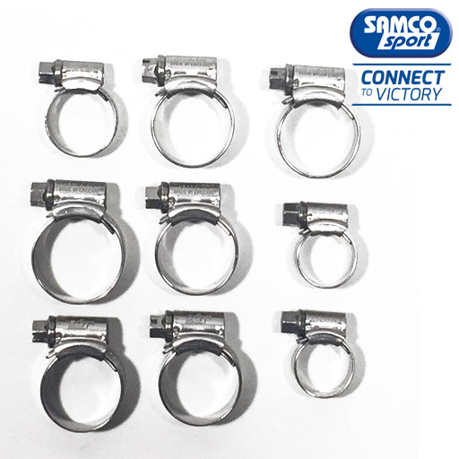 [CKGAS-9] Kit, Hose Clamp, Stainless Steel, GasGas, 9 Piece, CKGAS-9
