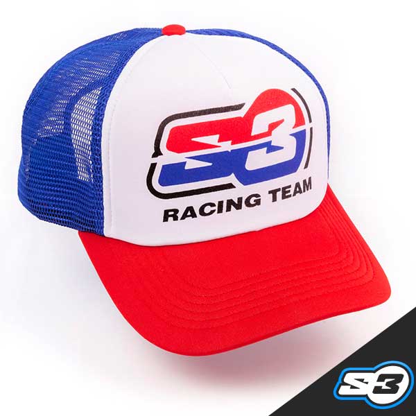 ** - S3 - Hat, S3 Racing, Red/Blue