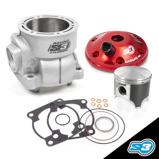 [CYKC-GG-TR225-UP] S3 - Kit, Top End, Cylinder/Piston/Insert/Head Cover, Gasket, GasGas, Trial, 225cc, Vertical Outlet