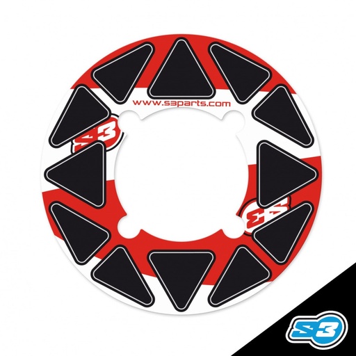 [S3-CH-598-R] S3 Sprocket Protector Adhesive Cover Plate for 46-48T Sprockets (Limited Stock)
