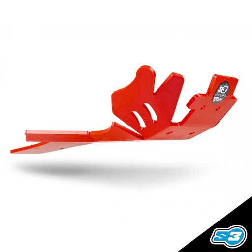 [UK-1529-R] S3 - Skid Plate, Enduro, GasGas/RIEJU, Red, UK-1529-R