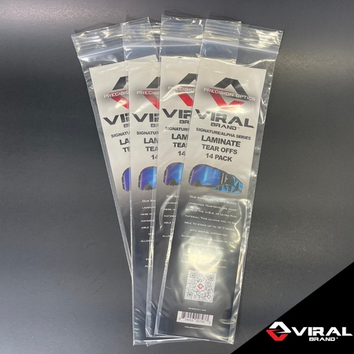 [VB-SSLTO-14PK] Viral Brand - Tear Offs, Signature/ALPHA Series, Laminate, 14-Pack
