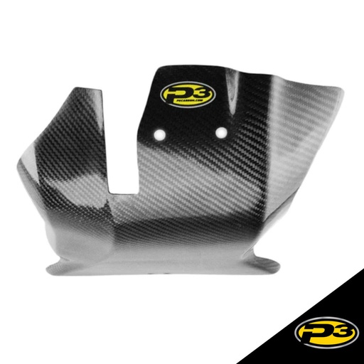 [304061-BLK] P3 - Skid Plate, Carbon Fiber, Black, GasGas/RIEJU, 304061-BLK (Limited Stock)