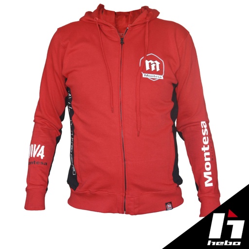 Hebo - Hoodie, Paddock, Montesa, Red, MT4003 (Limited Stock)