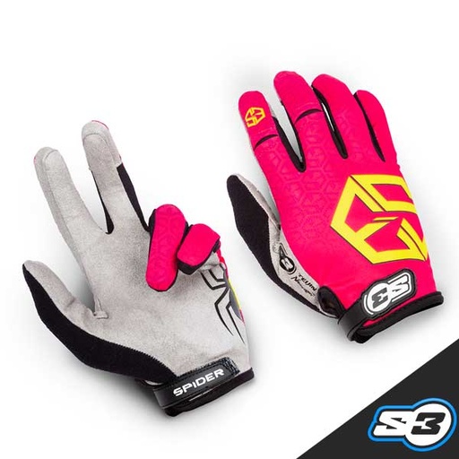 S3 - Gloves, Spider, Kids, Pink, V-993-K