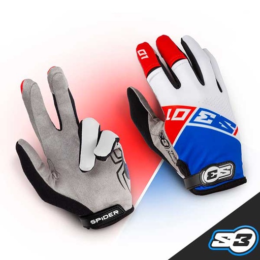 S3 - Gloves, Spider, White, V-999