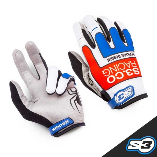 S3 - Gloves, Spider, White Bosco, V-996