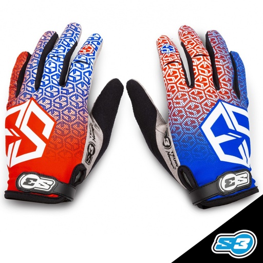 S3 - Gloves, Spider, Red/Blue, V-994