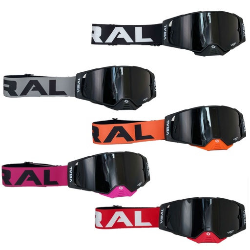 Viral Brand - Goggles, F2 Series, Smoked Lens