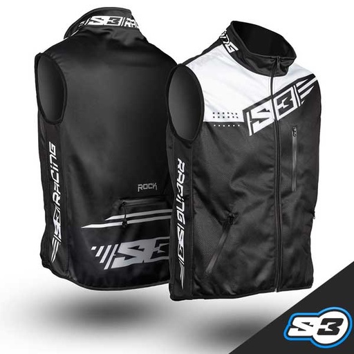 S3 - Vest, B-Warmer, Black/White, Q-W7 (Limited Stock)