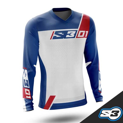 S3 - Jersey, Collection 01, White/Blue, 01-UW1