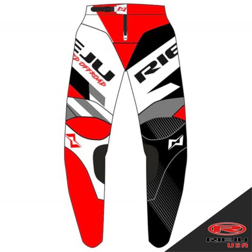 RJ - Pants, Hard Offroad, Red, RIEJU