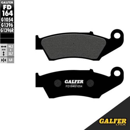[FD164G1054] Galfer - Pads, Brake, FD164, G1054, Semi-Metallic