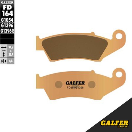 [FD164G1396] Galfer - Pads, Brake, FD164, G1396, Sintered