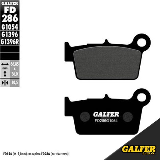 [FD286G1054] Galfer - Pads, Brake, FD286, G1054, Semi-Metallic