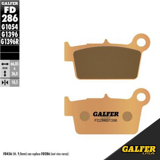 [FD286G1396] Galfer - Pads, Brake, FD286, G1396, Sintered